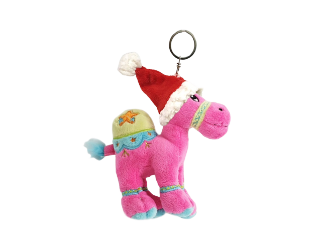 Camel with Santa Hat - Keyring