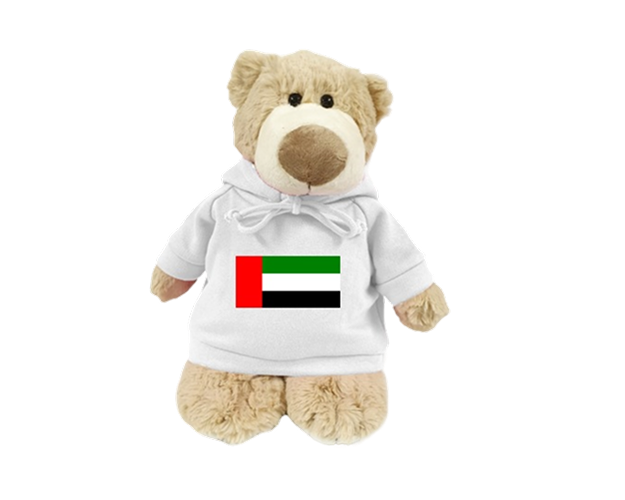 Mascot Bear with UAE Flag