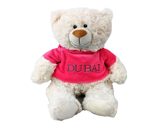 Cream Bear with Velour Hoodie