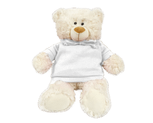Cream Bear with Plain Hoodie