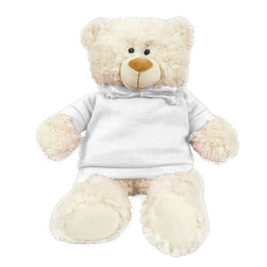 Cream Bear with Plain Hoodie