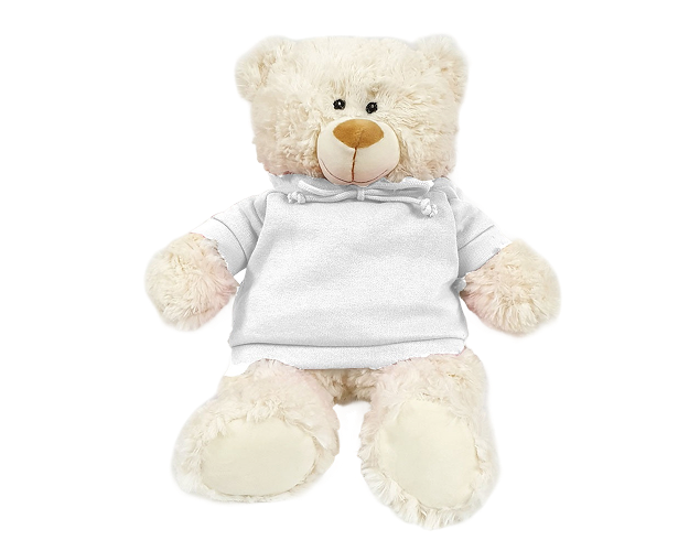 Cream Bear with Plain Hoodie